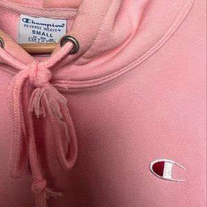 Champions Pink Cropped Hoodie